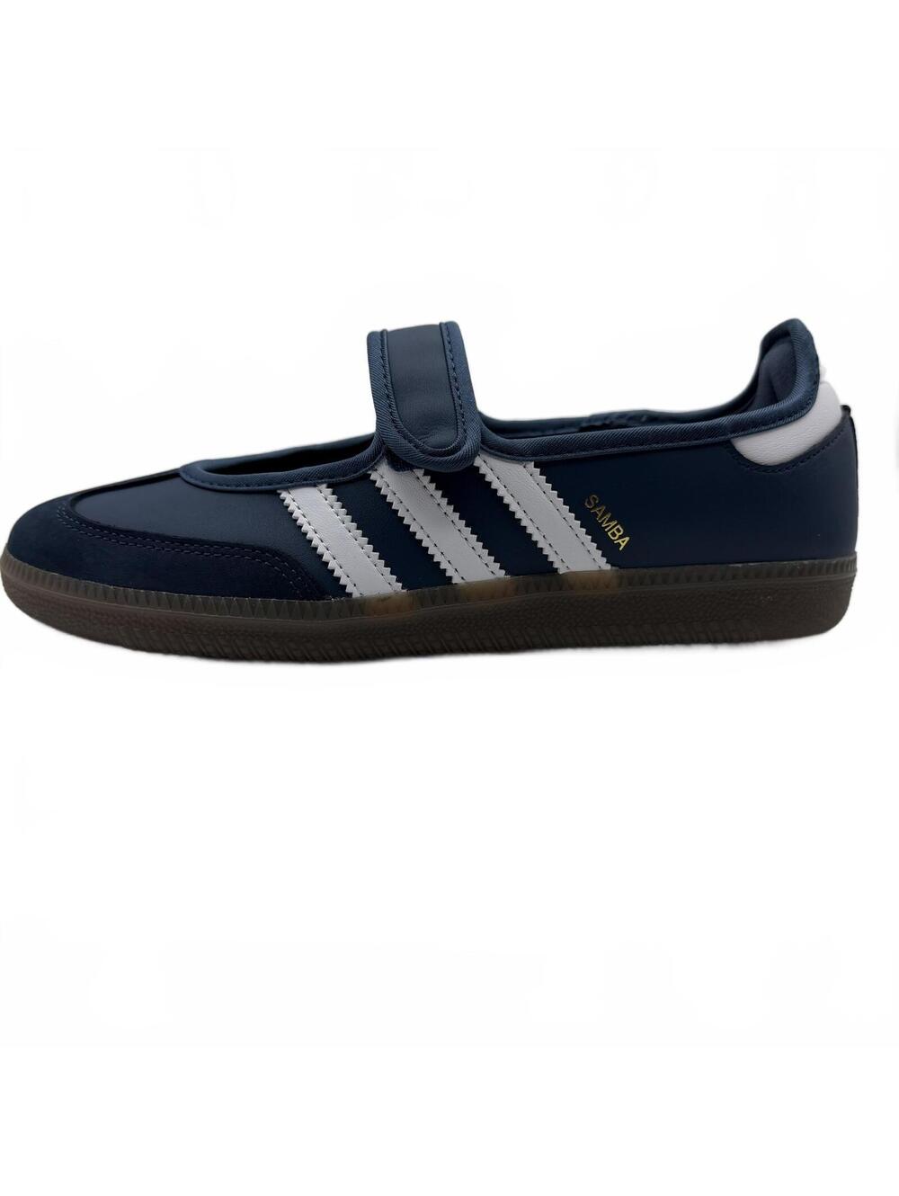 Adidas Samba Jane Crew Navy White IH6484 Women Size 7 - Picture 7 of 8